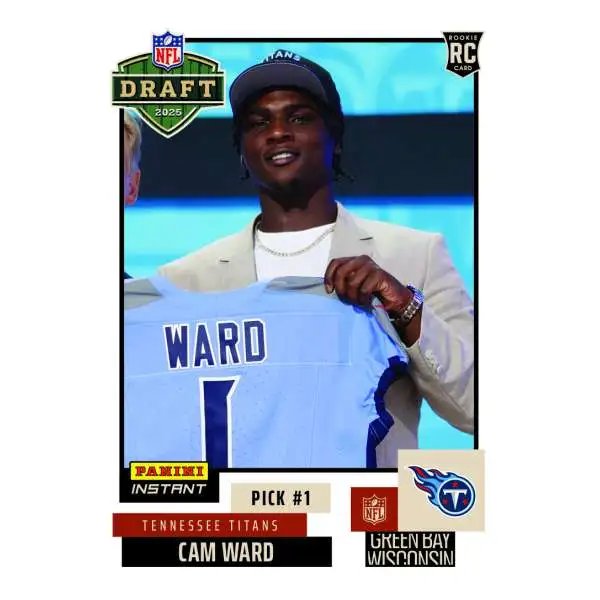 NFL Tennessee Titans 2025 Instant Draft Night Football Cam Ward NFLDN-1 [Rookie]