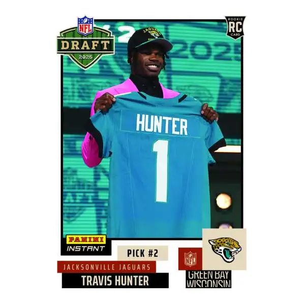 NFL Jacksonville Jaguars 2025 Instant Draft Night Football Travis Hunter NFLDN-2 [Rookie]