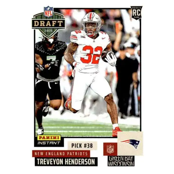 NFL 2025 Instant Draft Night Football TreVeyon Henderson NFLDN-25 [Rookie]