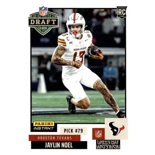 NFL 2025 Instant Draft Night Football Jaylin Noel NFLDN-29 [Rookie]
