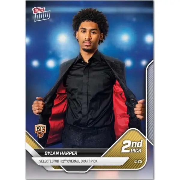 NBA San Antonio Spurs 2025 NOW Basketball Dylan Harper D2 [Rookie Card, 2nd Overall Draft Pick]