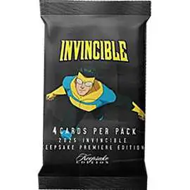 Invincible 2025 Season 1 Keepsake Premiere Trading Card HOBBY Pack [4 Cards]