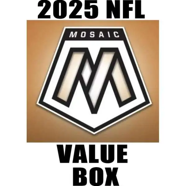 NFL Panini 2025 Mosaic Football Trading Card VALUE Box [12 FAT Packs] (Pre-Order ships January)