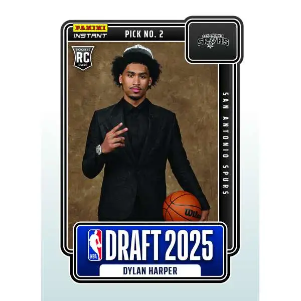 NBA San Antonio Spurs 2025-26 Instant Draft Night Basketball Dylan Harper NBADN-2 [Rookie, 2nd Overall Pick]
