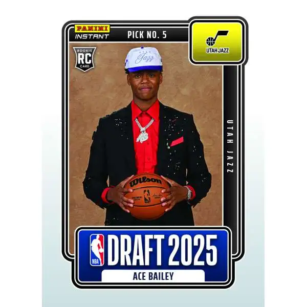 NBA Utah Jazz 2025-26 Instant Draft Night Basketball Ace Bailey NBADN-5 [Rookie]