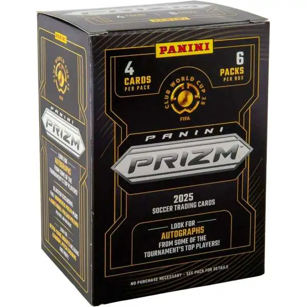 FIFA World Cup Panini 2025 Prizm Soccer Trading Card BLASTER Box [6 Packs]