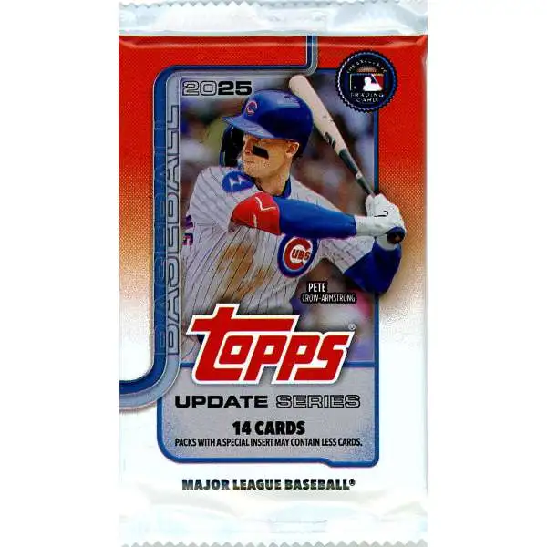 MLB Topps 2025 Update Series Baseball Trading Card RETAIL Pack [14 Cards]