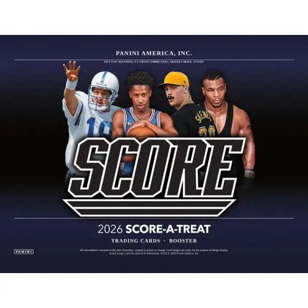 NFL 2026 Score-a-Treat Multi Sport Trading Card BOOSTER Box [94 Packs, 12 Cards Per Pack] (Pre-Order ships September)