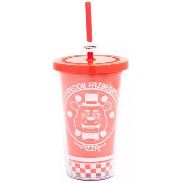 Five Nights at Freddy's Freddy Fazbear's Pizza 16 Oz Acrylic Travel Cup