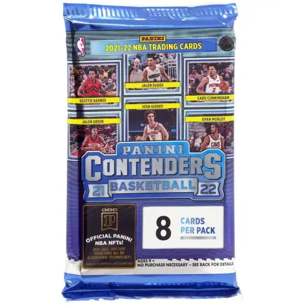 NBA Panini 2021-22 Contenders Basketball Trading Card BLASTER Pack [8 Cards]