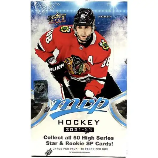 NHL Upper Deck 2021-22 MVP Hockey Trading Card HOBBY Box [20 Packs]