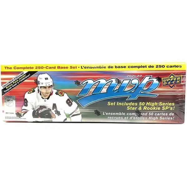 NHL Upper Deck 2021-22 MVP Hockey Trading Card Factory Set [250 Cards + 1 Bonus Pack ]