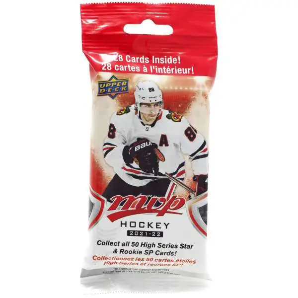 NHL Upper Deck 2021-22 MVP Hockey Trading Card JUMBO Pack [28 Cards]