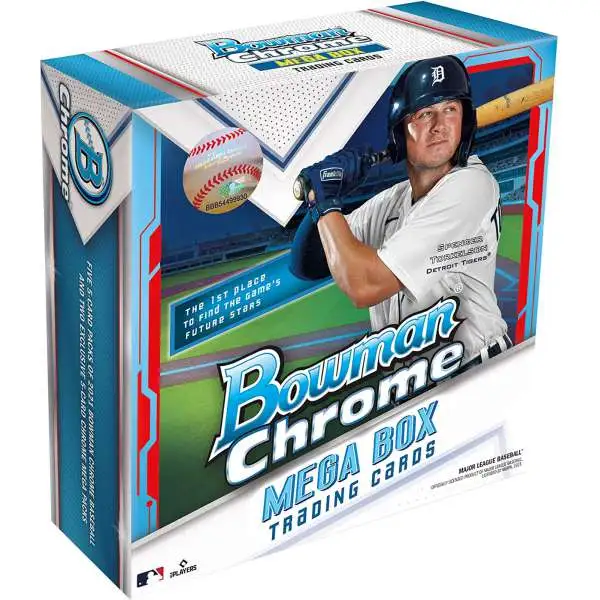 MLB Bowman 2021 Chrome Baseball Trading Card MEGA Box [7 Packs]