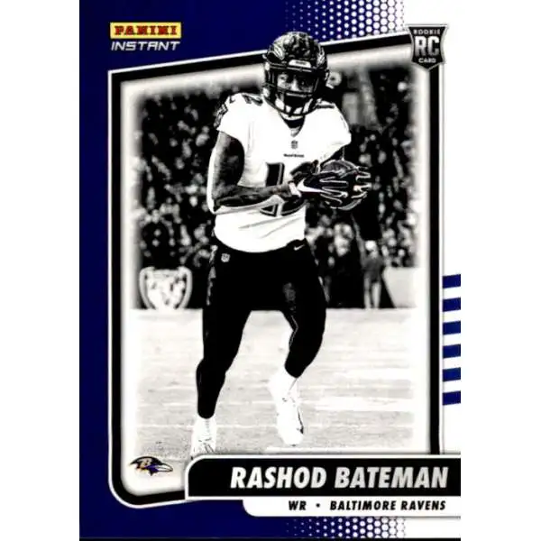 NFL 2021 Instant Football Black & White Rookies Rashod Bateman BW13 [1 of 2728]