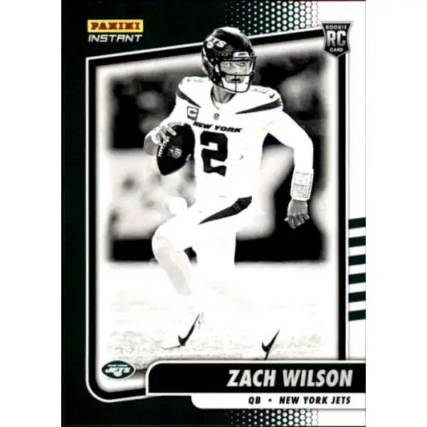 NFL 2021 Instant Football Black & White Rookies Zach Wilson BW2 [1 of 2728]