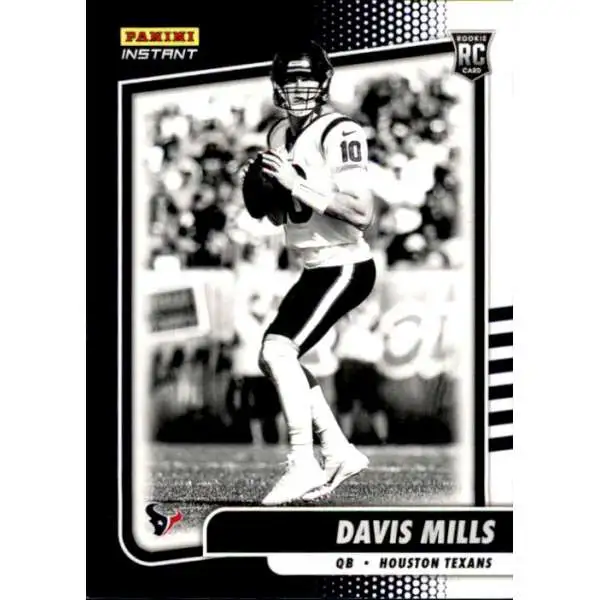 NFL 2021 Instant Football Black & White Rookies Davis Mills BW22 [1 of 2728]