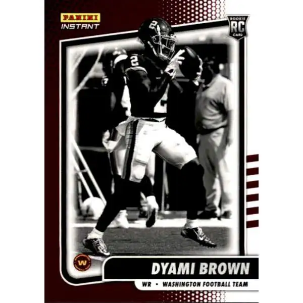 NFL 2021 Instant Football Black & White Rookies Dyami Brown BW24 [1 of 2728]