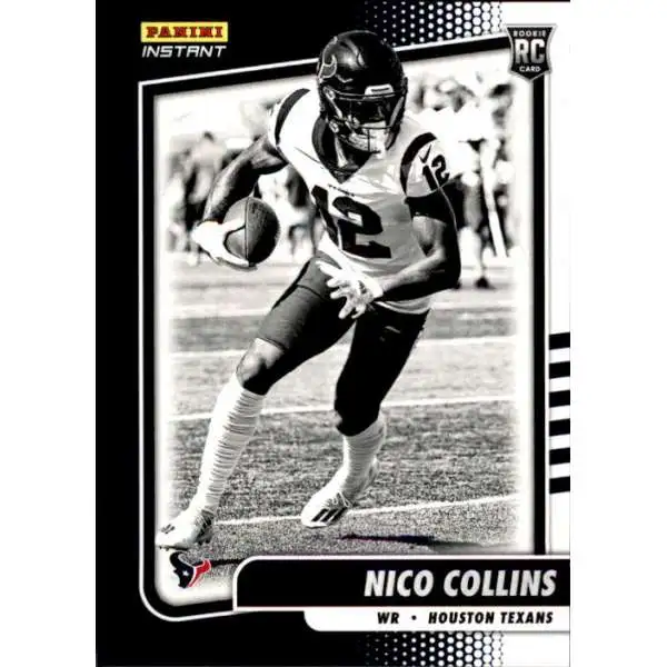 NFL 2021 Instant Football Black & White Rookies Nico Collins BW26 [1 of 2728]