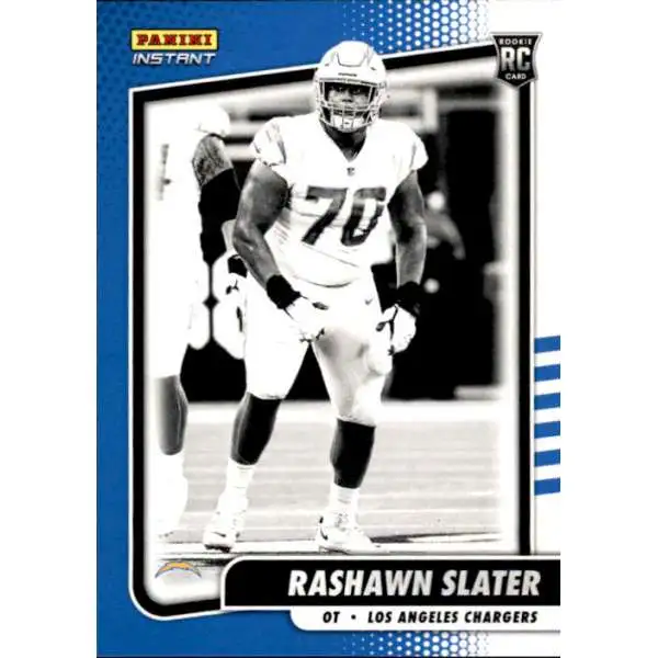 NFL 2021 Instant Football Black & White Rookies Rashawn Slater BW36 [1 of 2728]