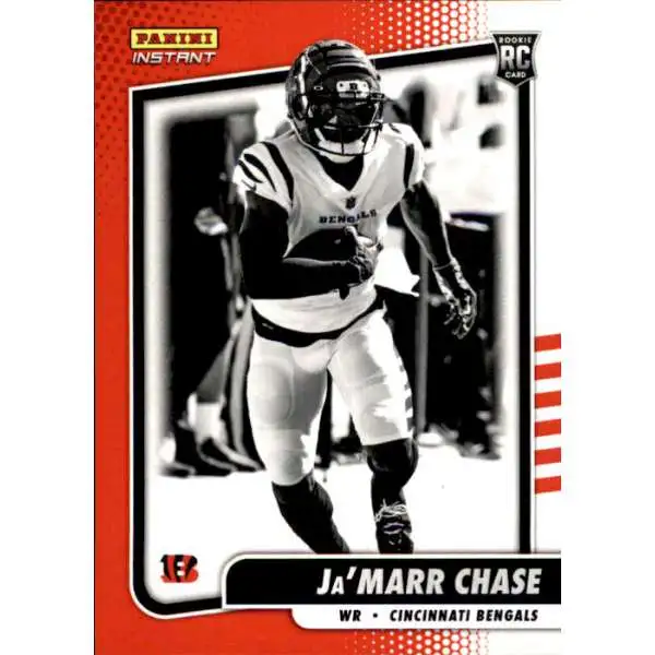 NFL 2021 Instant Football Black & White Rookies Ja'Marr Chase BW5 [1 of 2728]