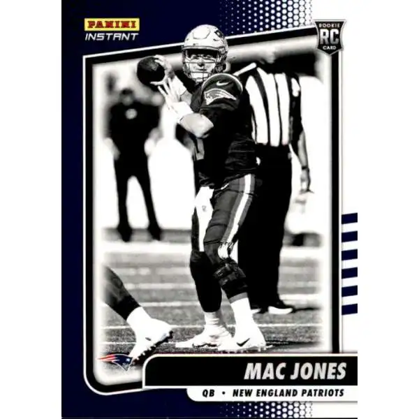 NFL New England Patriots 2021 Instant Football Black & White Rookies Mac Jones BW9 [1 of 2728]