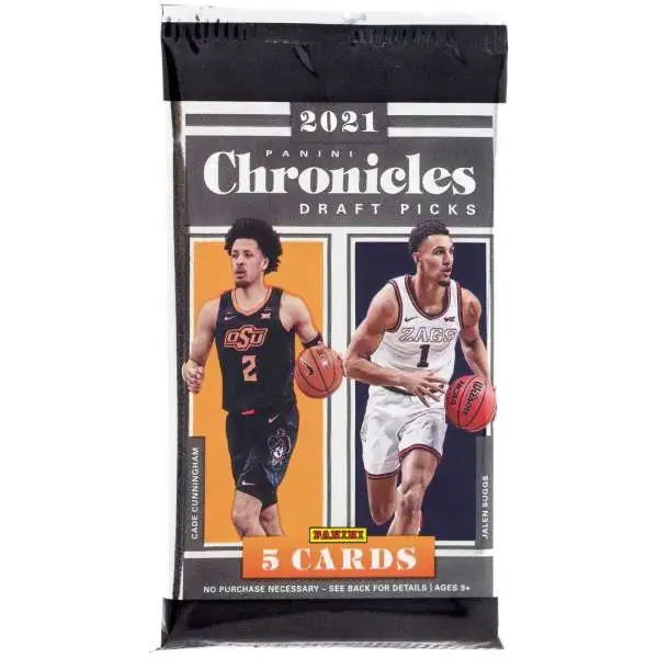 NBA Panini 2021 Chronicles Draft Picks Basketball Trading Card BLASTER Pack [5 Cards]