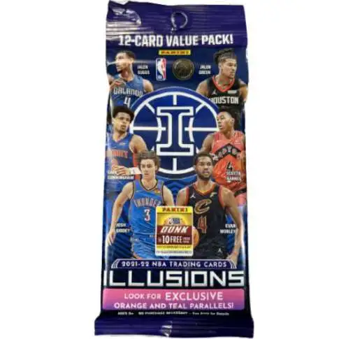 NBA Panini 2021-22 Illusions Basketball Trading Card VALUE Pack [12 Cards]