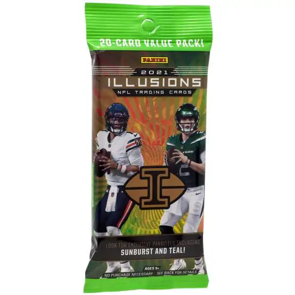 NFL Panini 2021 Illusions Football Trading Card VALUE Pack [20 Cards]