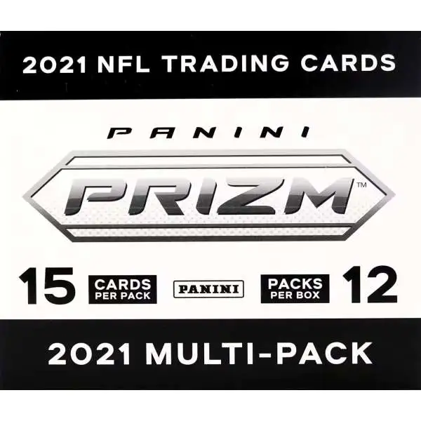 NFL Panini 2021 Prizm Football Trading Card CELLO (Multi-Pack) Box [12 Packs]