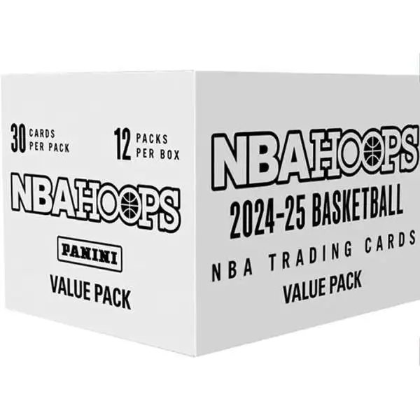 NBA Panini 2024-25 Hoops Basketball Trading Card VALUE Box [12 FAT Packs]