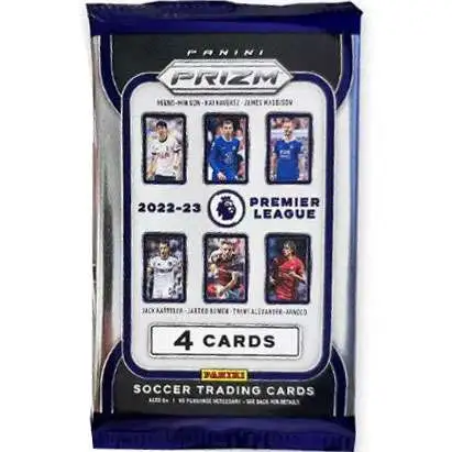 Panini Prizm 2022-23 Premier League Soccer Trading Card BLASTER Pack [4 Cards]