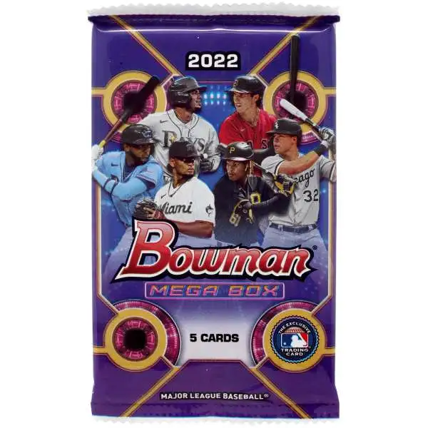 MLB Topps 2022 Bowman Chrome Baseball Trading Card MEGA Pack [5 Cards]