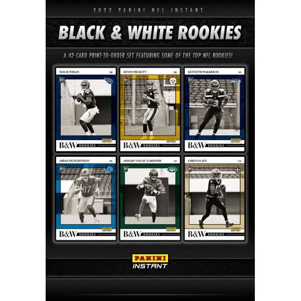 2022 Panini Instant Brian Robinson Jr. Black & White Limited Print  Rookie Card