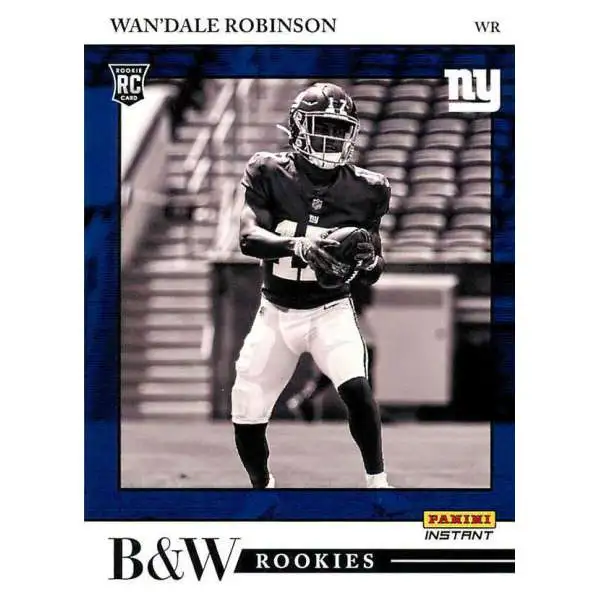 NFL 2022 Instant Black & White Rookies /649 Wan'Dale Robinson BW15 [Rookie Card]