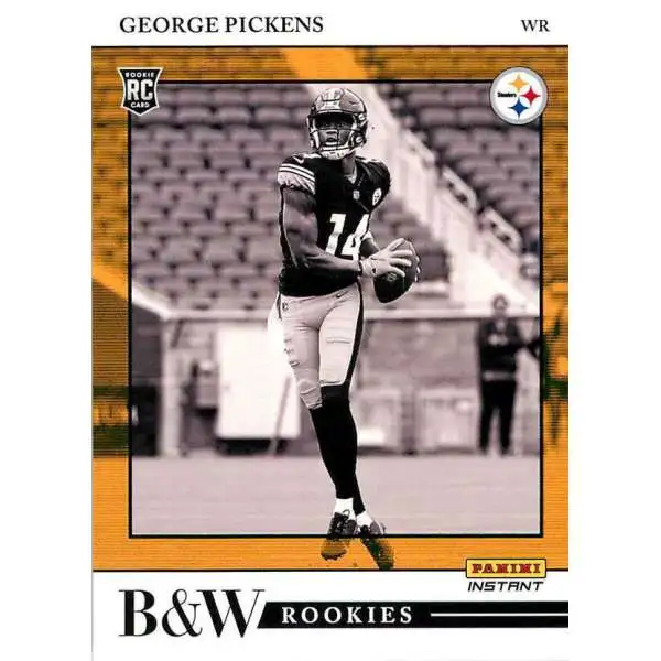 NFL 2022 Instant Black & White Rookies /649 George Pickens BW18 [Rookie Card]