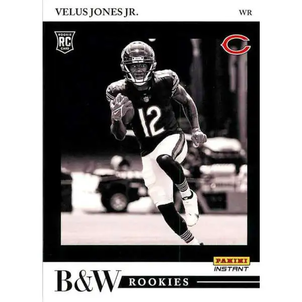 NFL 2022 Instant Black & White Rookies /649 Velus Jones Jr. BW23 [Rookie Card]
