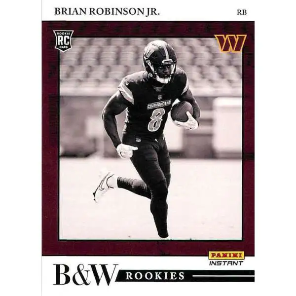 NFL 2022 Instant Black & White Rookies /649 Brian Robinson Jr. BW29 [Rookie Card]