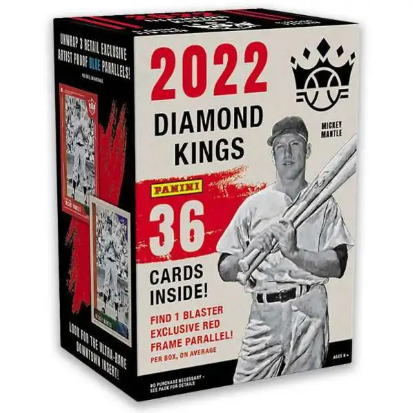 MLB Panini 2022 Diamond Kings Baseball Trading Card BLASTER Box [7 Packs, 1 Red Frame Parallel]