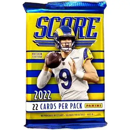 NFL Panini 2022 Score Football Trading Card BLASTER Pack [22 Cards]