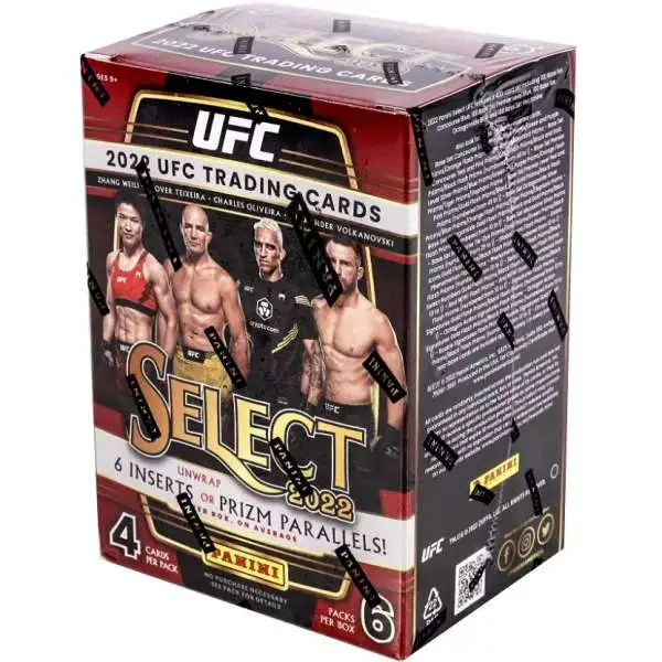 Panini 2022 Select UFC Trading Card BLASTER Box [6 Packs, 6 Inserts OR Prizm Parallels]