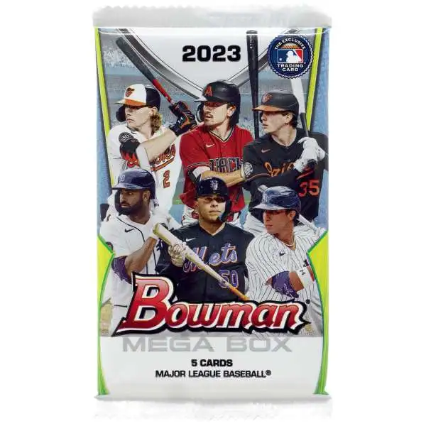 MLB Bowman 2023 Baseball Trading Card MEGA Box Pack [5 Cards]
