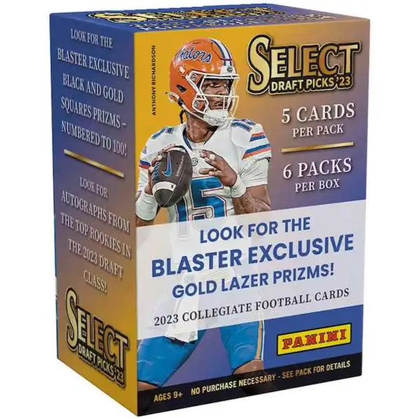 2023 Panini NFL Select Draft Picks Football Trading Card Blaster Box