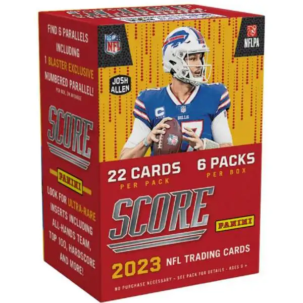 NFL Panini 2023 Score Football Trading Card BLASTER Box [6 Packs]