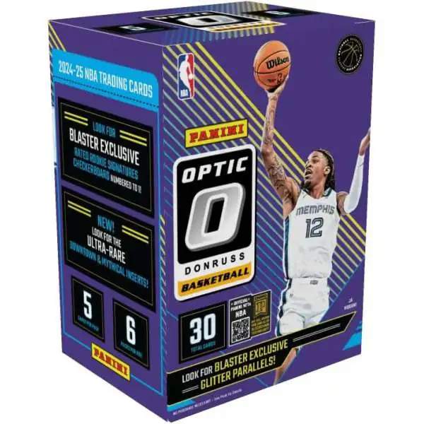 NBA Panini 2024-25 Donruss Optic Basketball Trading Card BLASTER Box [6 Packs, 5 Cards Per Pack]