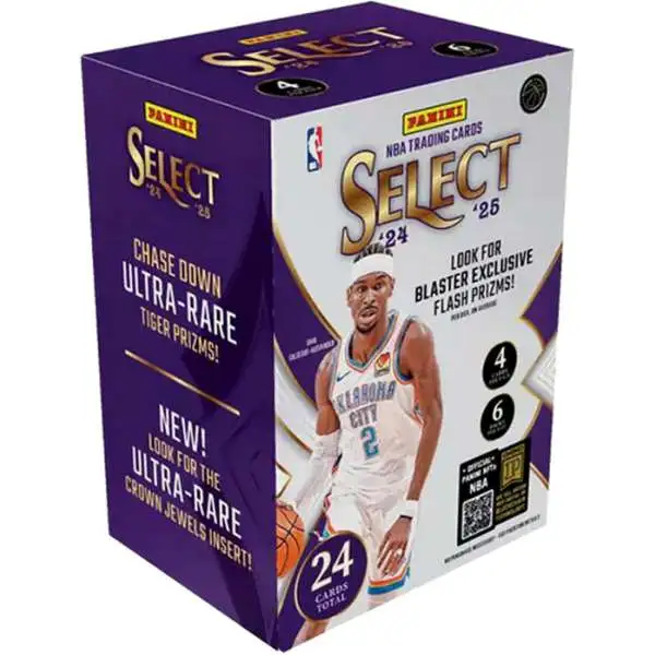 NBA Panini 2024-25 Select Basketball Trading Card BLASTER Box [6 Packs]