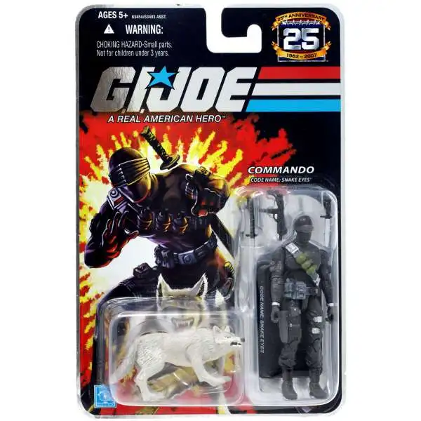 GI Joe 25th Anniversary Wave 1 Snake Eyes Action Figure