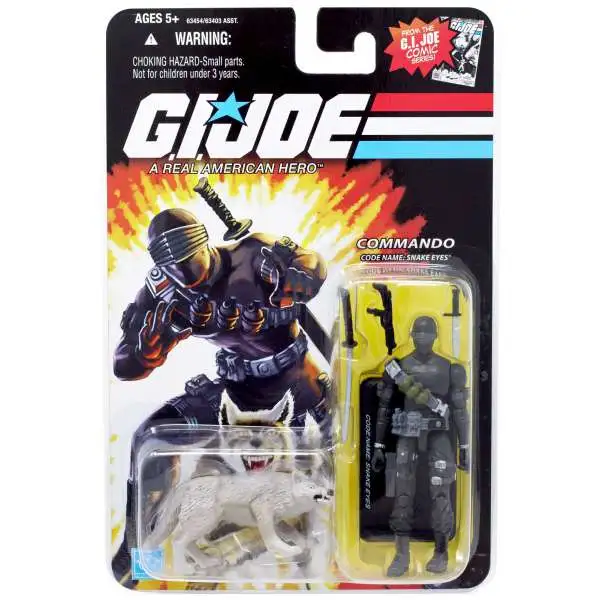 GI Joe Wave 1 Snake Eyes with Timber Action Figure