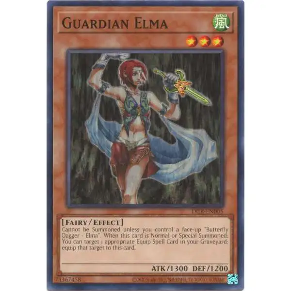 YuGiOh Trading Card Game Dark Crisis 25th Anniversary Common Guardian Elma DCR-EN005
