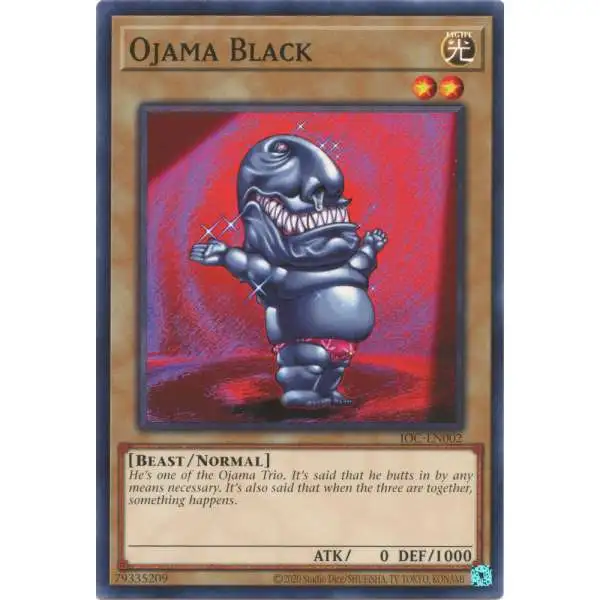YuGiOh Trading Card Game Invasion of Chaos 25th Anniversary Common Ojama Black IOC-EN002